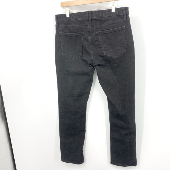 Old Navy Men Size 34 x 30 Jeans Black Denim Pants Slim Straight 360 Stretch - Picture 3 of 6